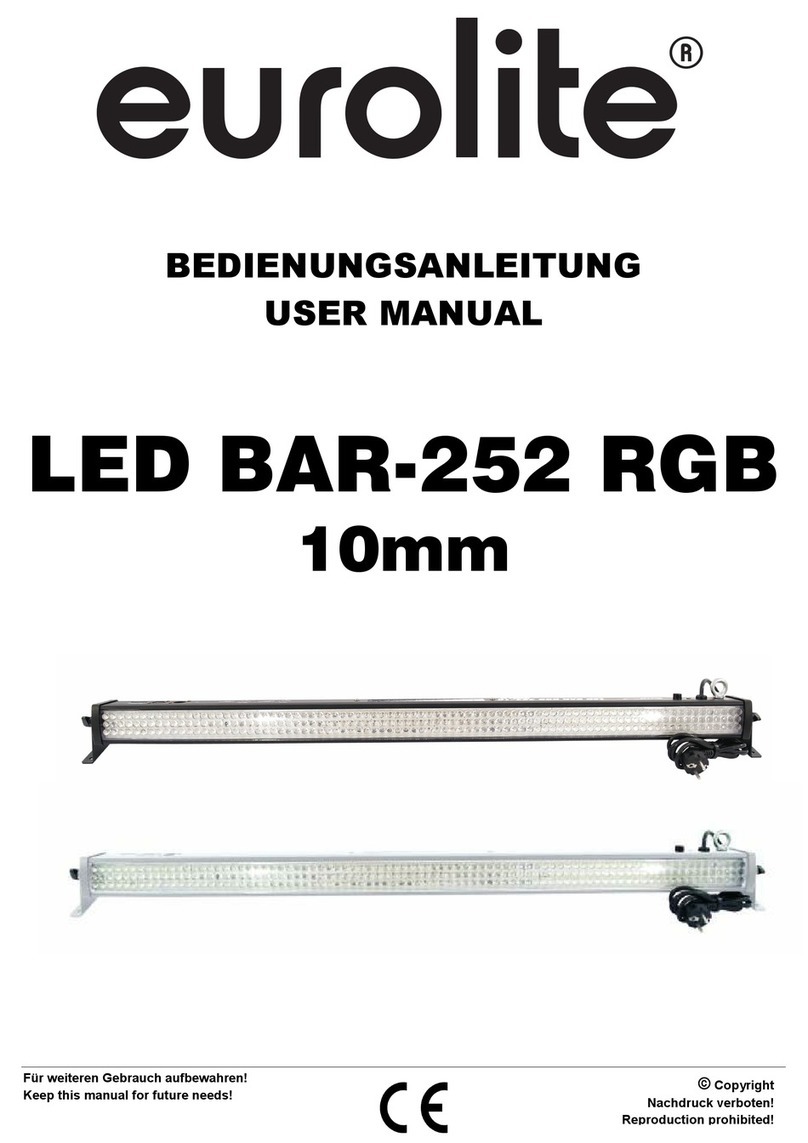 EuroLite LED BAR-252 RGB 10mm user manual