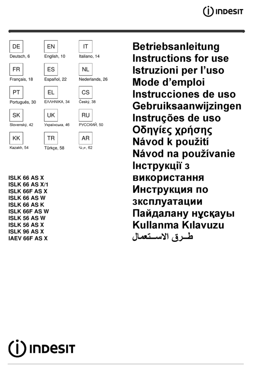 Indesit ISLK 66 AS X Instructions for use