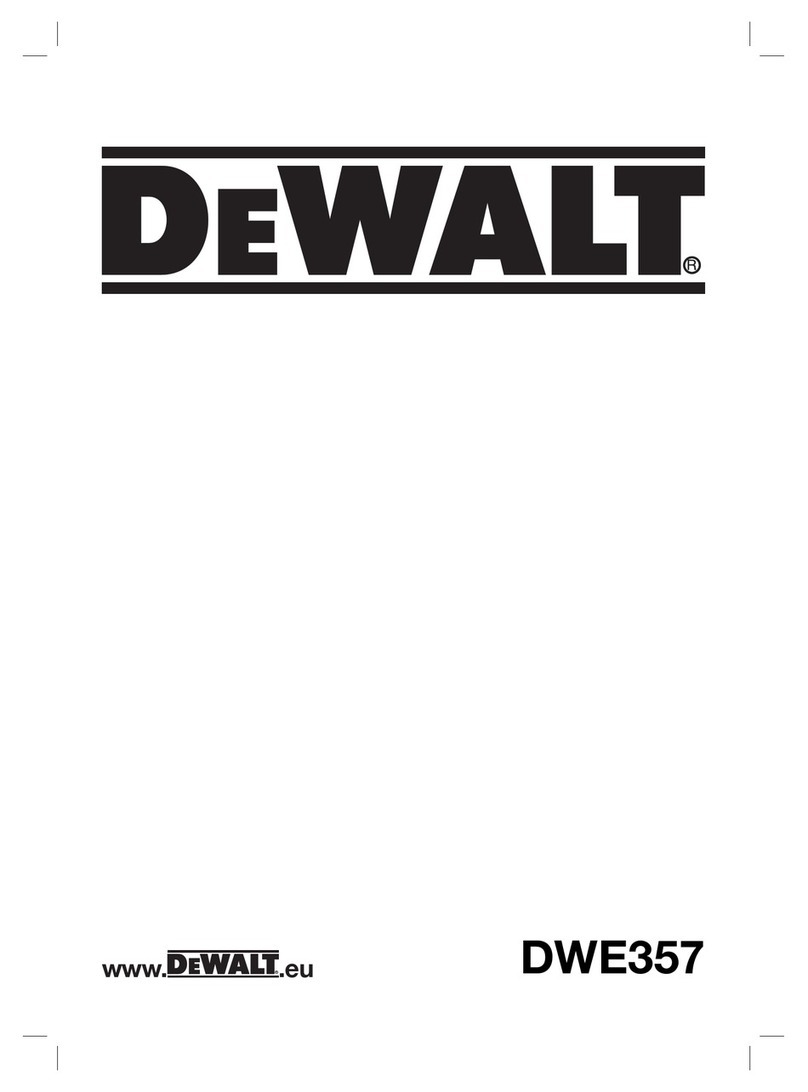 DeWalt DWE357K User manual