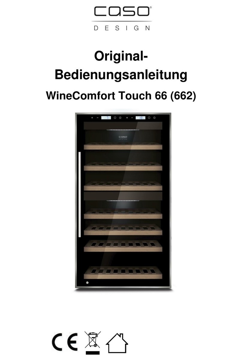 CASO DESIGN WineComfort Touch 66 User manual