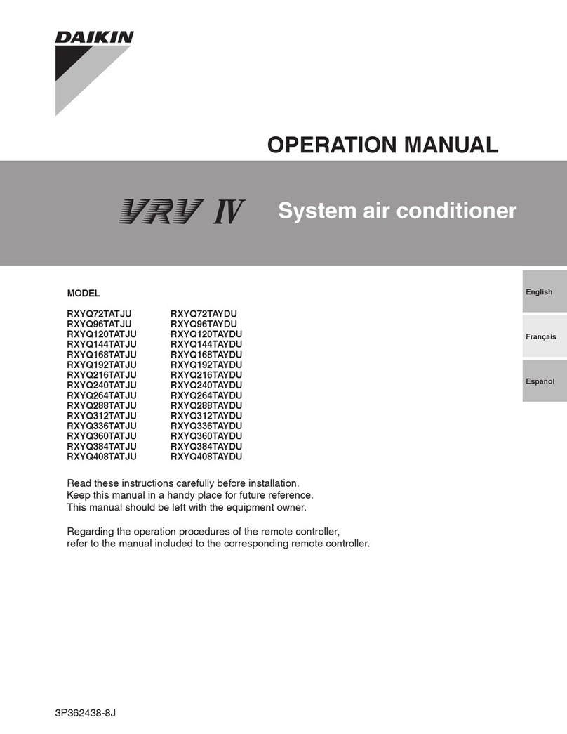 Daikin RXYQ96TATJU User manual