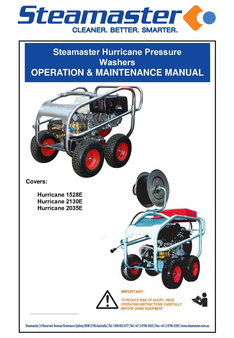 Steamaster Hurricane 1528E Operation & maintenance manual Steamaster Hurricane 1528E Operation & maintenance manual