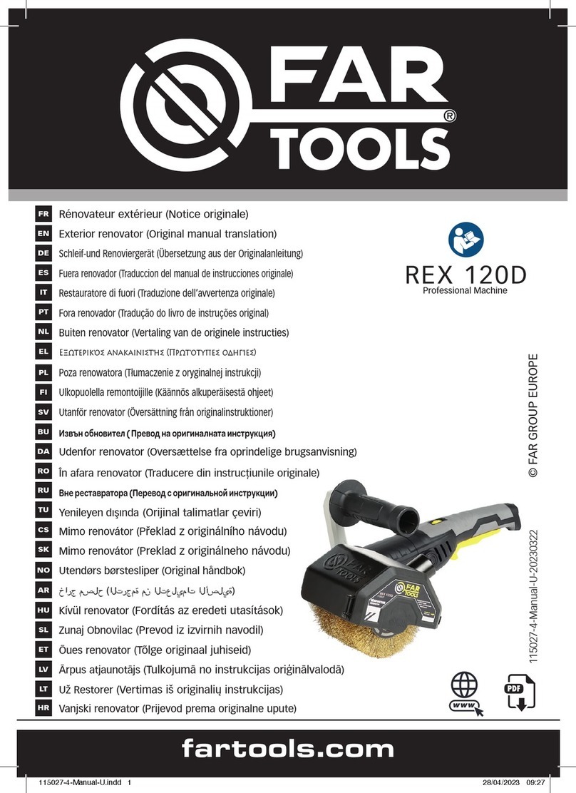Far Tools REX 120D Use and care manual