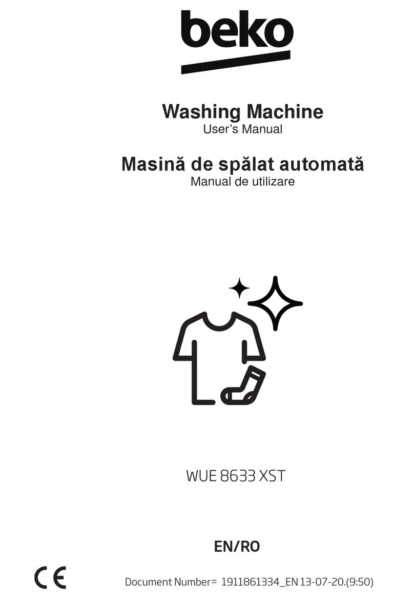 Beko WUE 8633 XST user manual