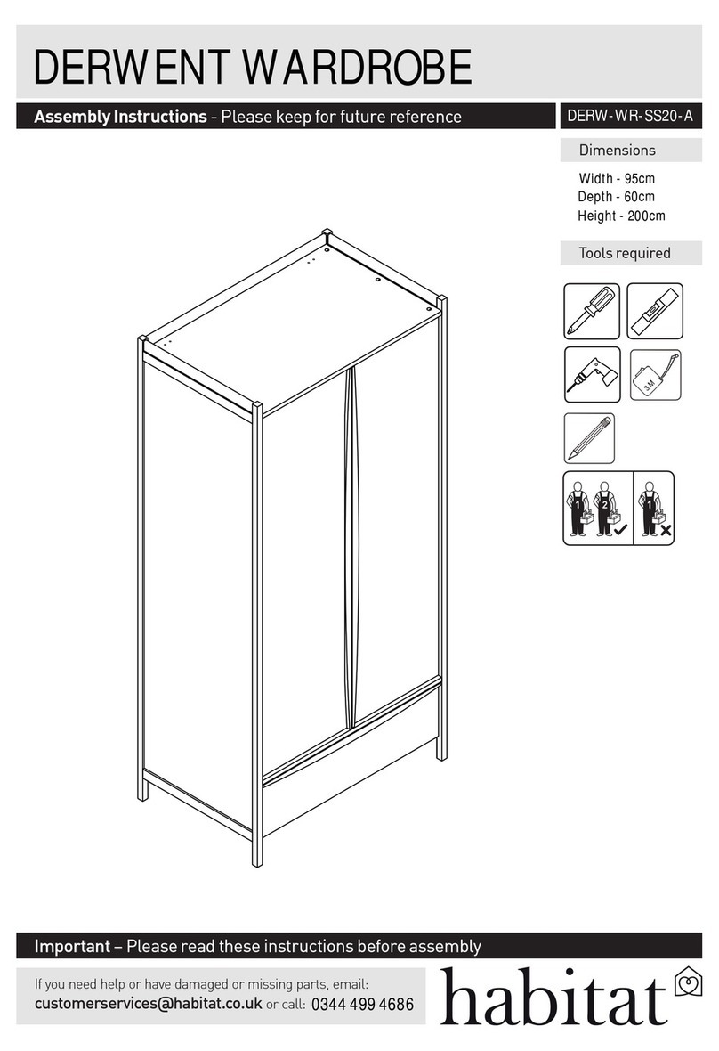 Habitat DERW-WR-SS20-A Assembly instructions Habitat DERW-WR-SS20-A Assembly instructions