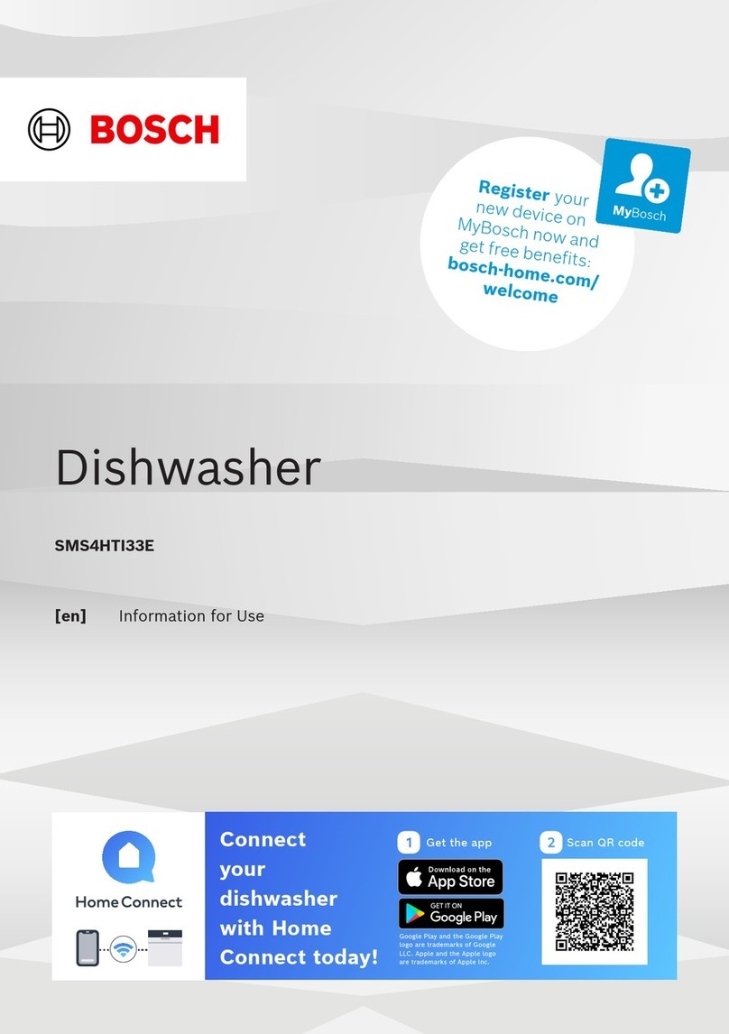 Bosch SMS4HTI33E Specification sheet Bosch SMS4HTI33E Specification sheet
