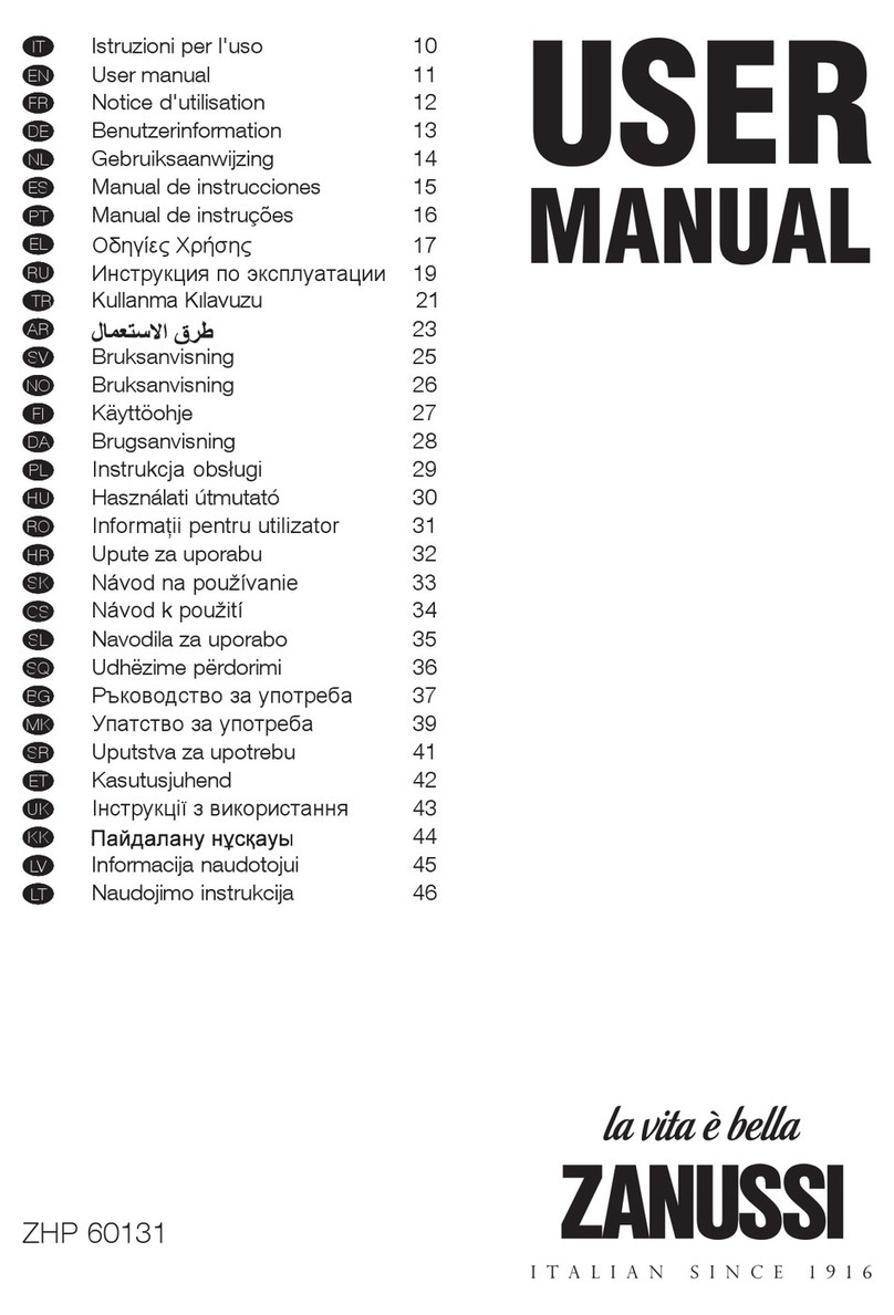 Zanussi ZHP 60131 user manual