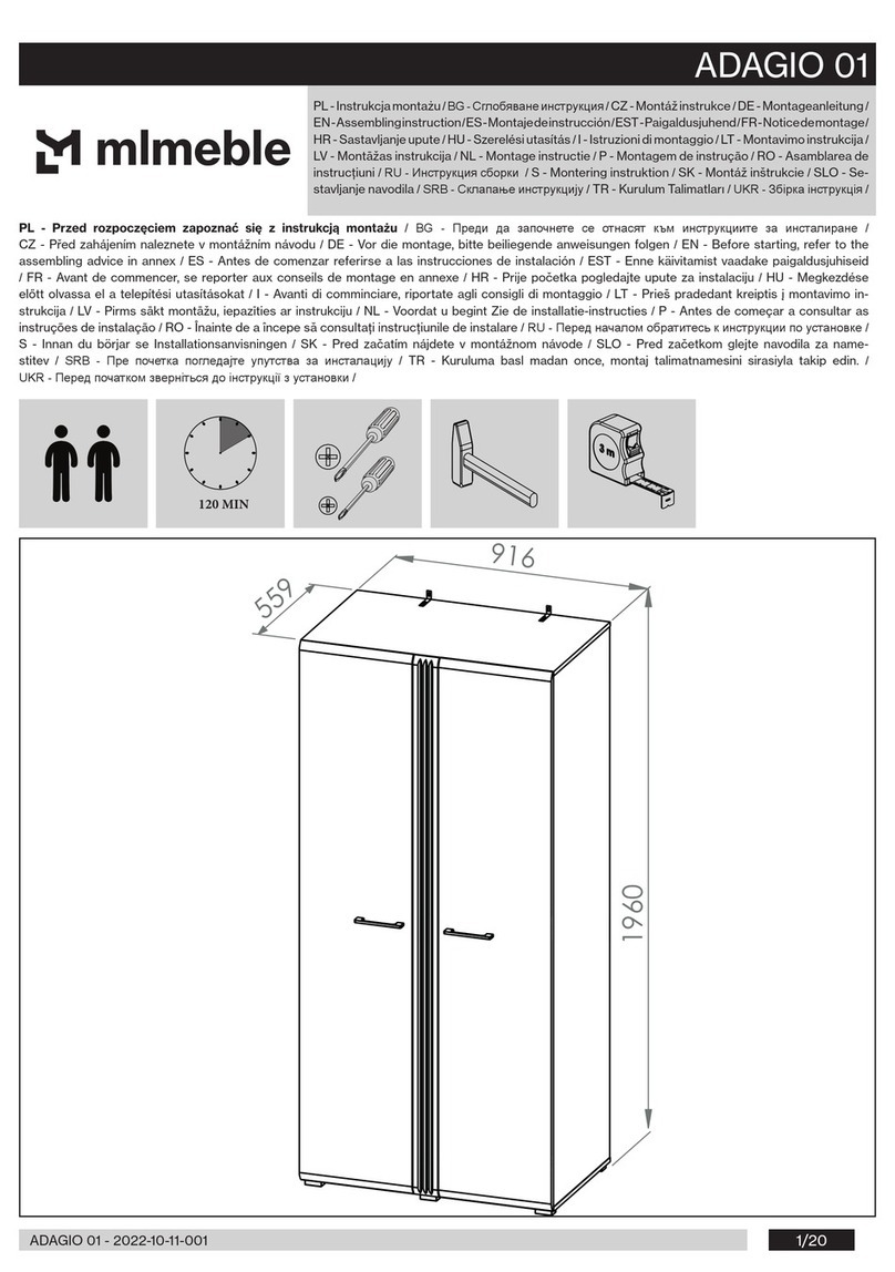 mlmeble ADAGIO 01 Assembling Instruction