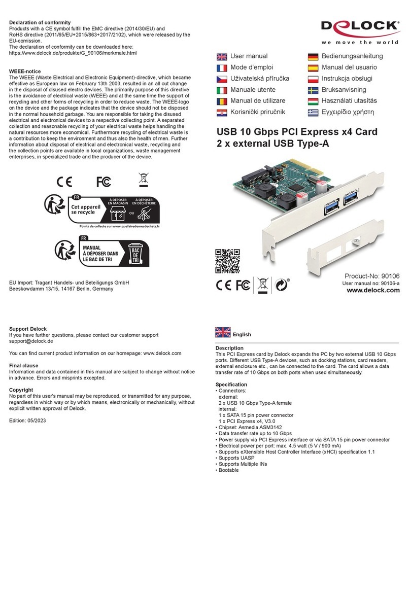 DeLOCK 90106 User manual