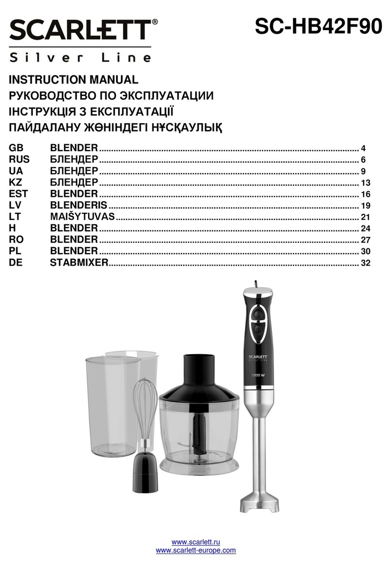 Scarlett Silver line SC-HB42F90 User manual