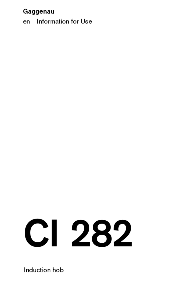 Gaggenau CI282102 INFORMATION FOR USE