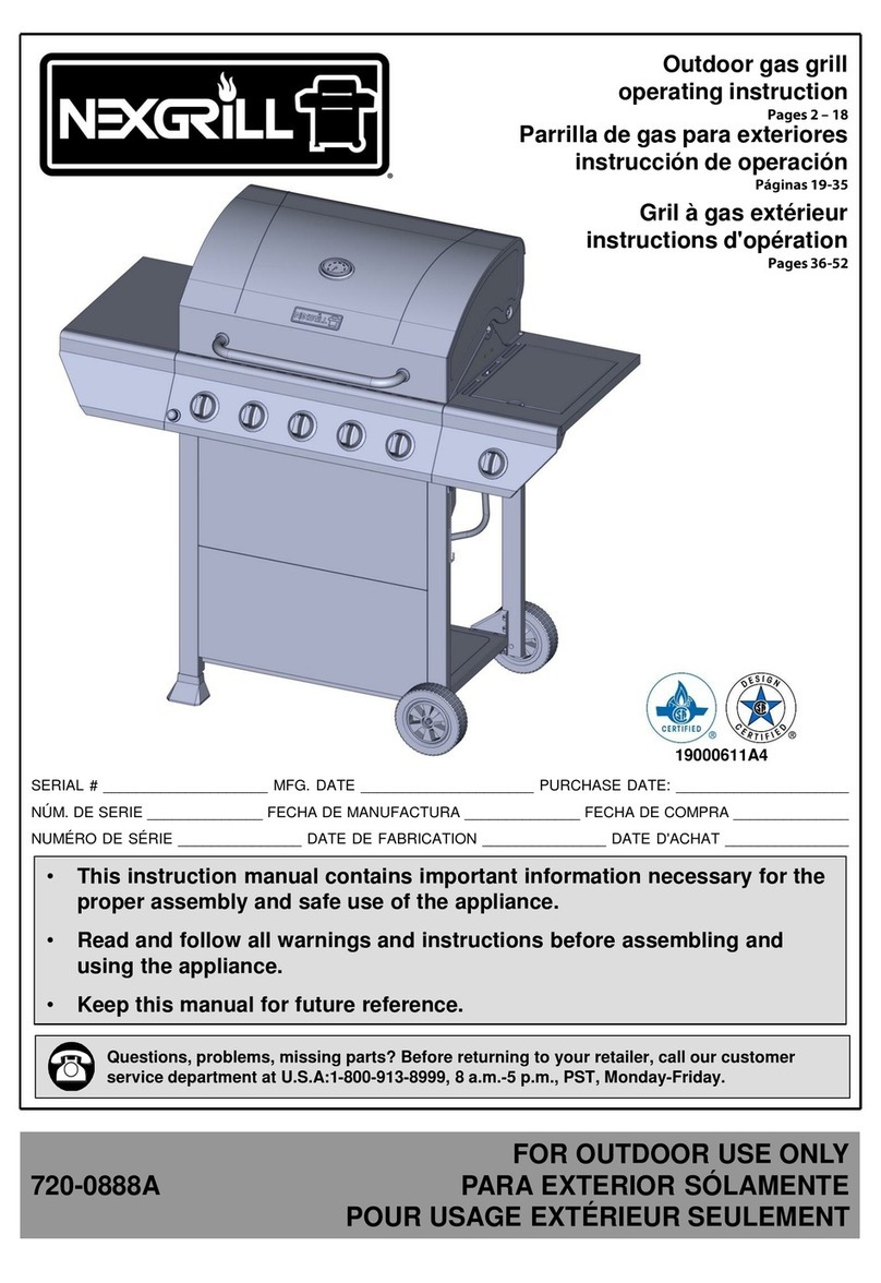 Nexgrill DELUXE 720-0888A User manual