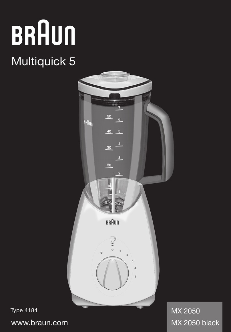 Braun MX 2050 User manual