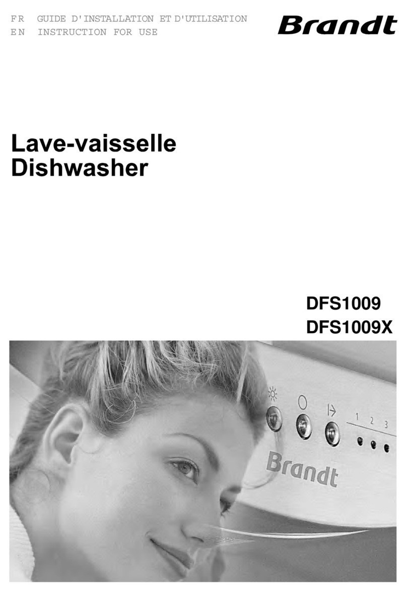 Brandt DFS1009X User manual Brandt DFS1009X User manual
