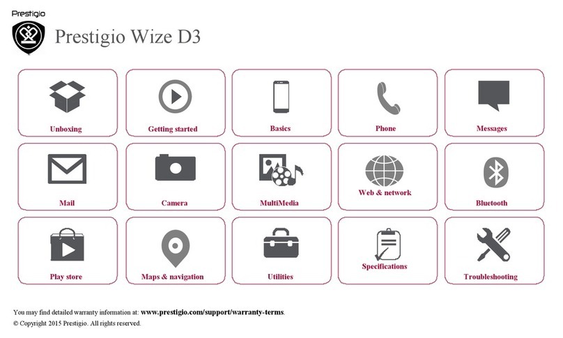Prestigio Wize D3 manual