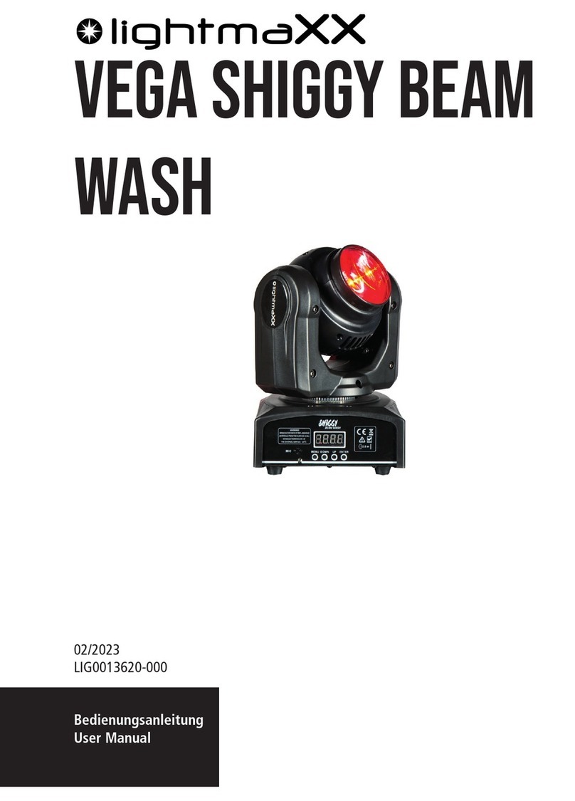 Lightmaxx WEGA SHIGGY BEAM WASH User manual Lightmaxx WEGA SHIGGY BEAM WASH User manual