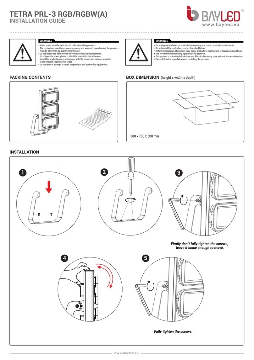 BAYLED TETRA PRL-3 RGB installation guide
