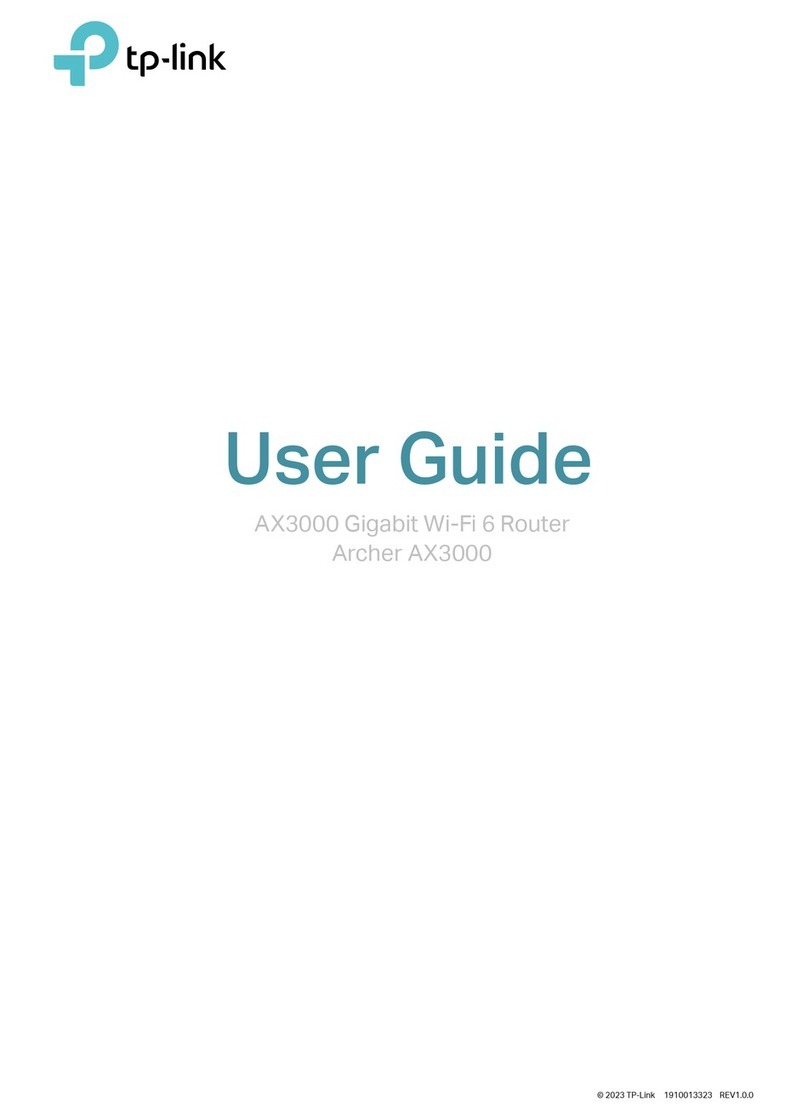 TP-Link Archer AX3000 User manual TP-Link Archer AX3000 User manual