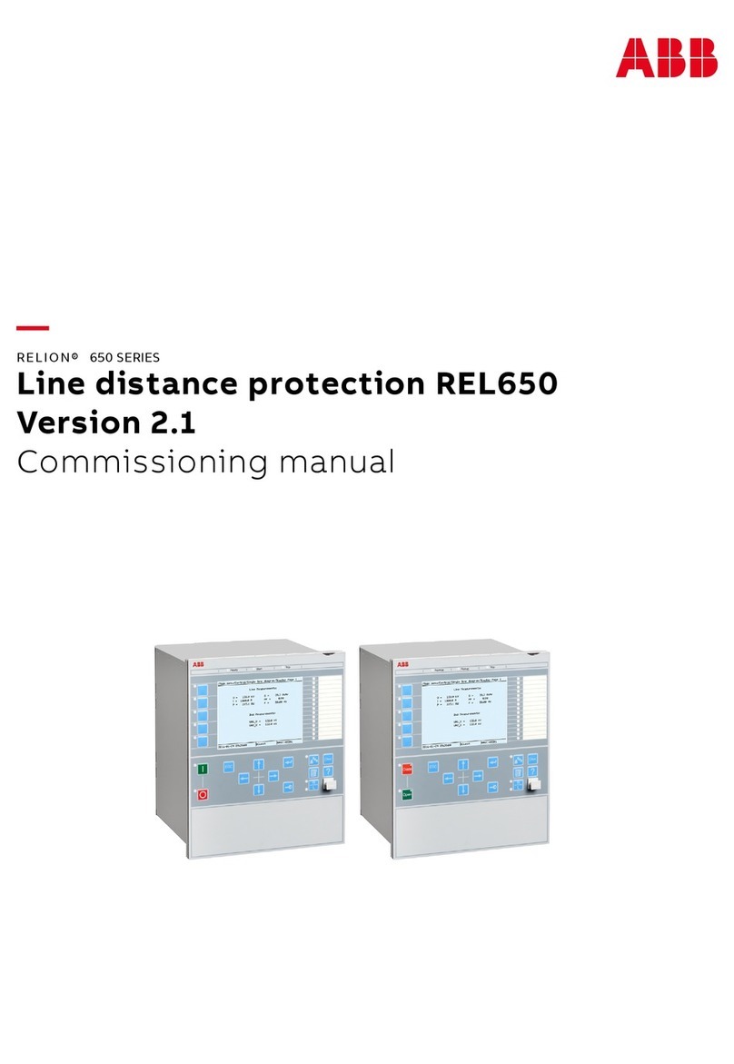 ABB RELION 650 SERIES Quick start guide