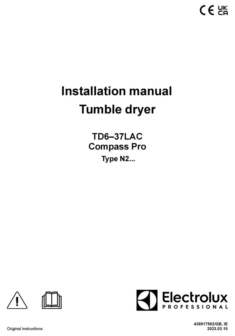 Electrolux Professional Compass Pro TD6-37LAC installation manual