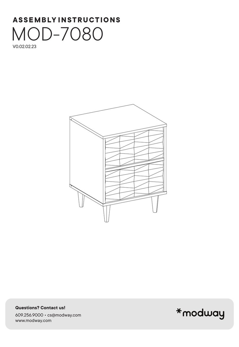 modway MOD-7080 Assembly instructions