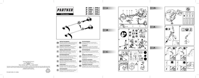 Electrolux B 321 / 34cc instruction manual