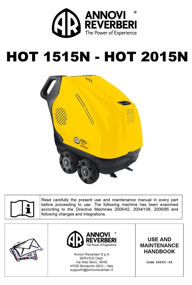 Annovi Reverberi HOT 1515N Use and maintenance handbook