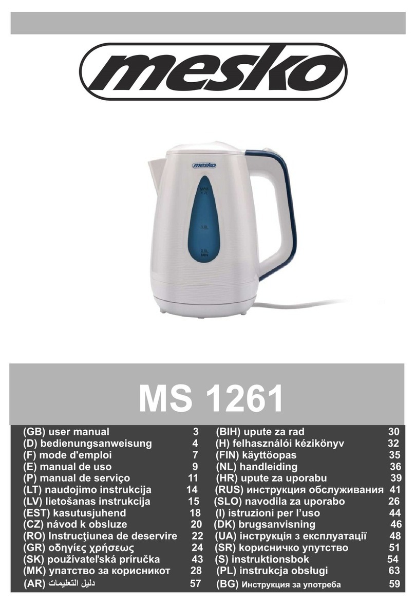 Mesko MS 1261 User manual