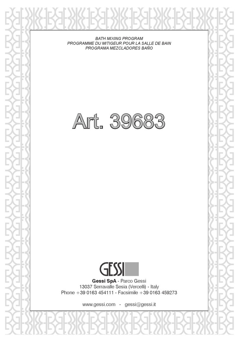 Gessi 39683 User manual