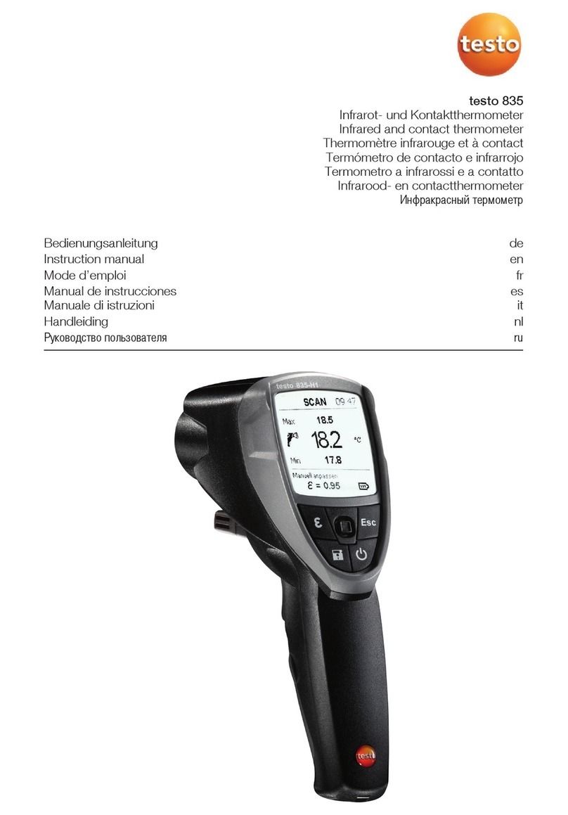 TESTO 0560 8352 instruction manual