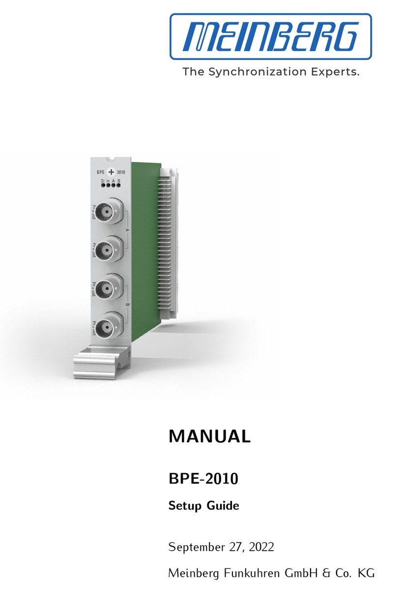 Meinberg BPE-2010 User manual