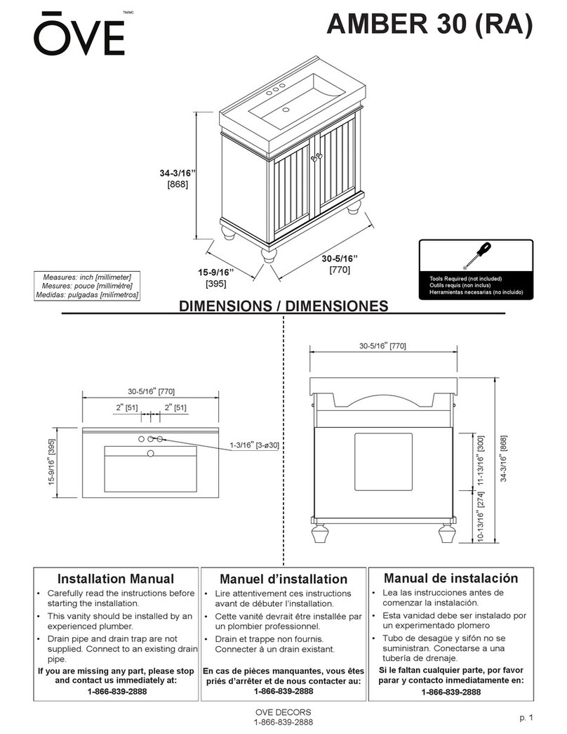 OVE AMBER 30 RA manual