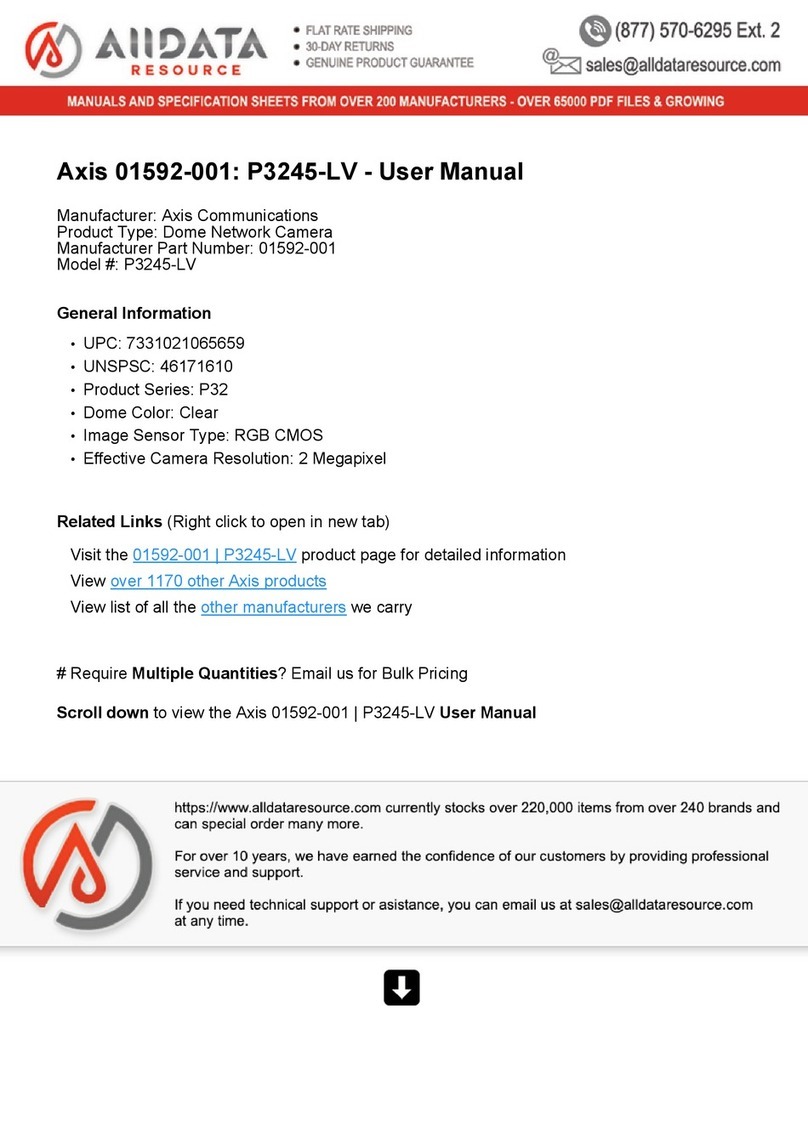 Axis P3245 Series User manual