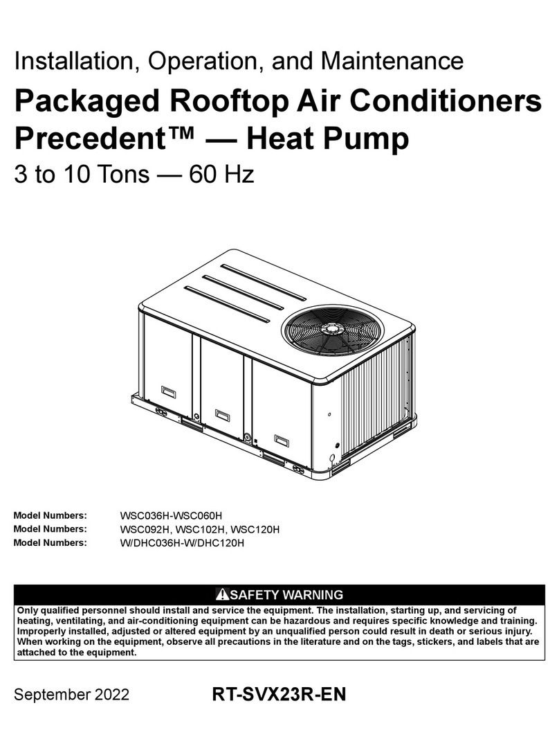 Ingersoll-Rand Precedent W/DHC036H Installation, operation and maintenance Ingersoll-Rand Precedent W/DHC036H Installation, operation and maintenance