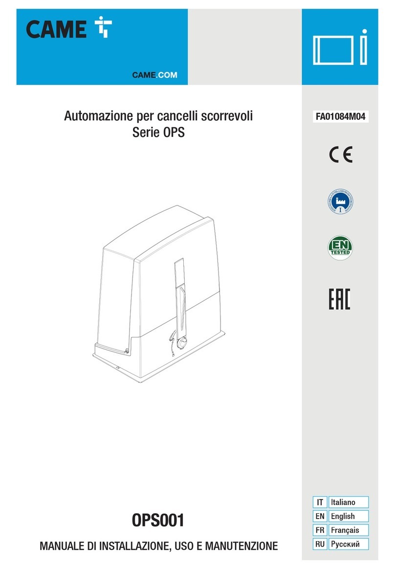 CAME OPS001 User manual