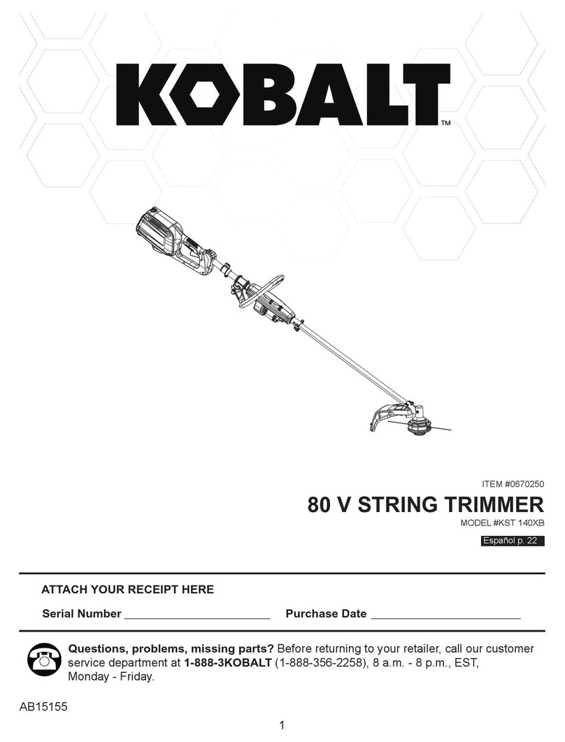 Kobalt KST 140XB User manual