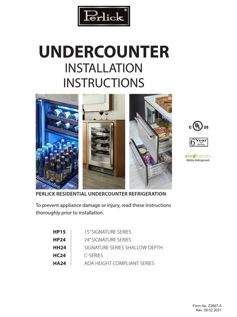 Perlick COMPLIANT Series User manual