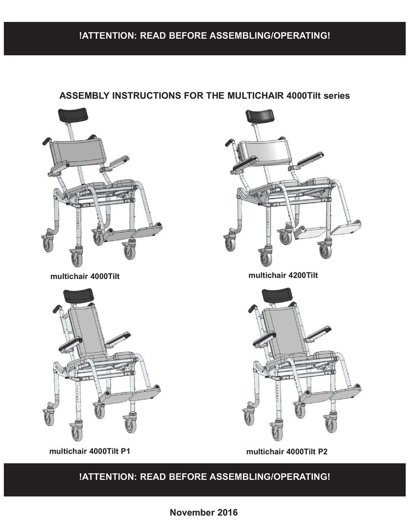Nuprodx multichair 4000Tilt Series Assembly instructions