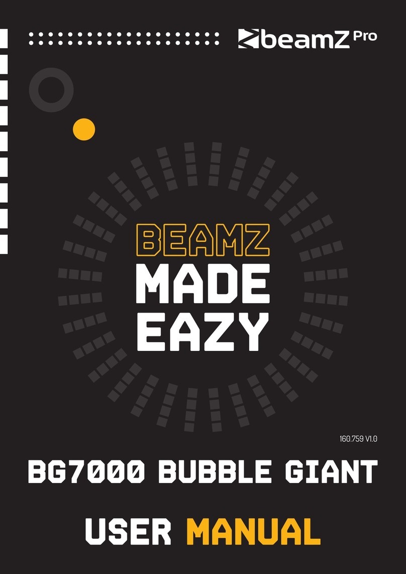 Beamz Pro BUBBLE GIANT BG7000 user manual