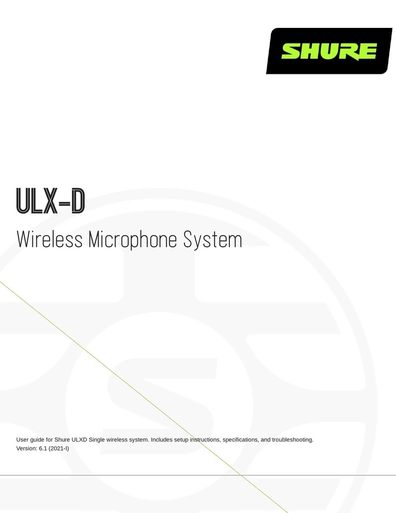 Shure ULXD4E K51 user guide Shure ULXD4E K51 user guide