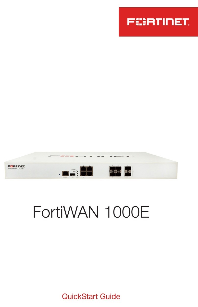 Fortinet FortiWAN 1000E quick start guide