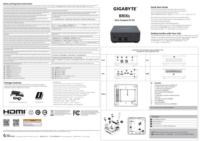 Gigabyte GB-BRR3H-7330 User manual