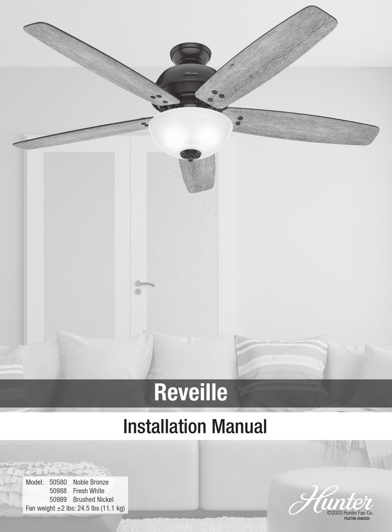 Hunter 50580 installation manual