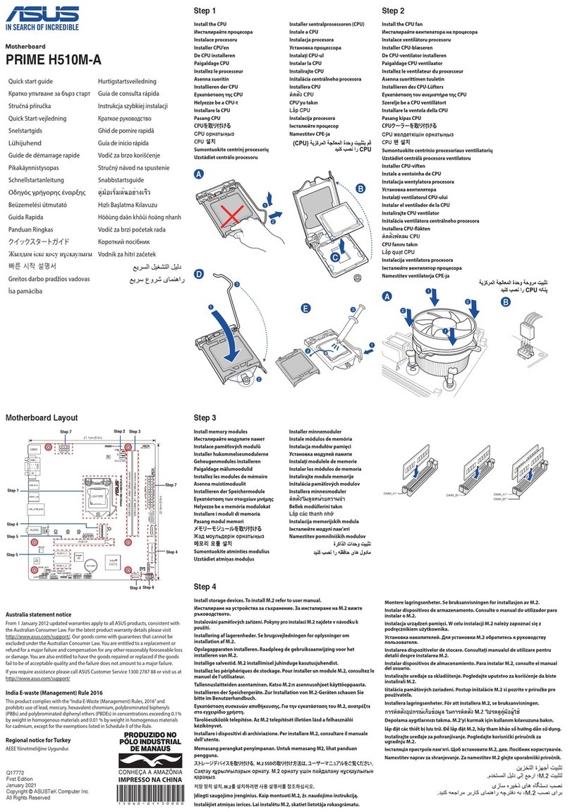 Asus Prime H510M-A User manual