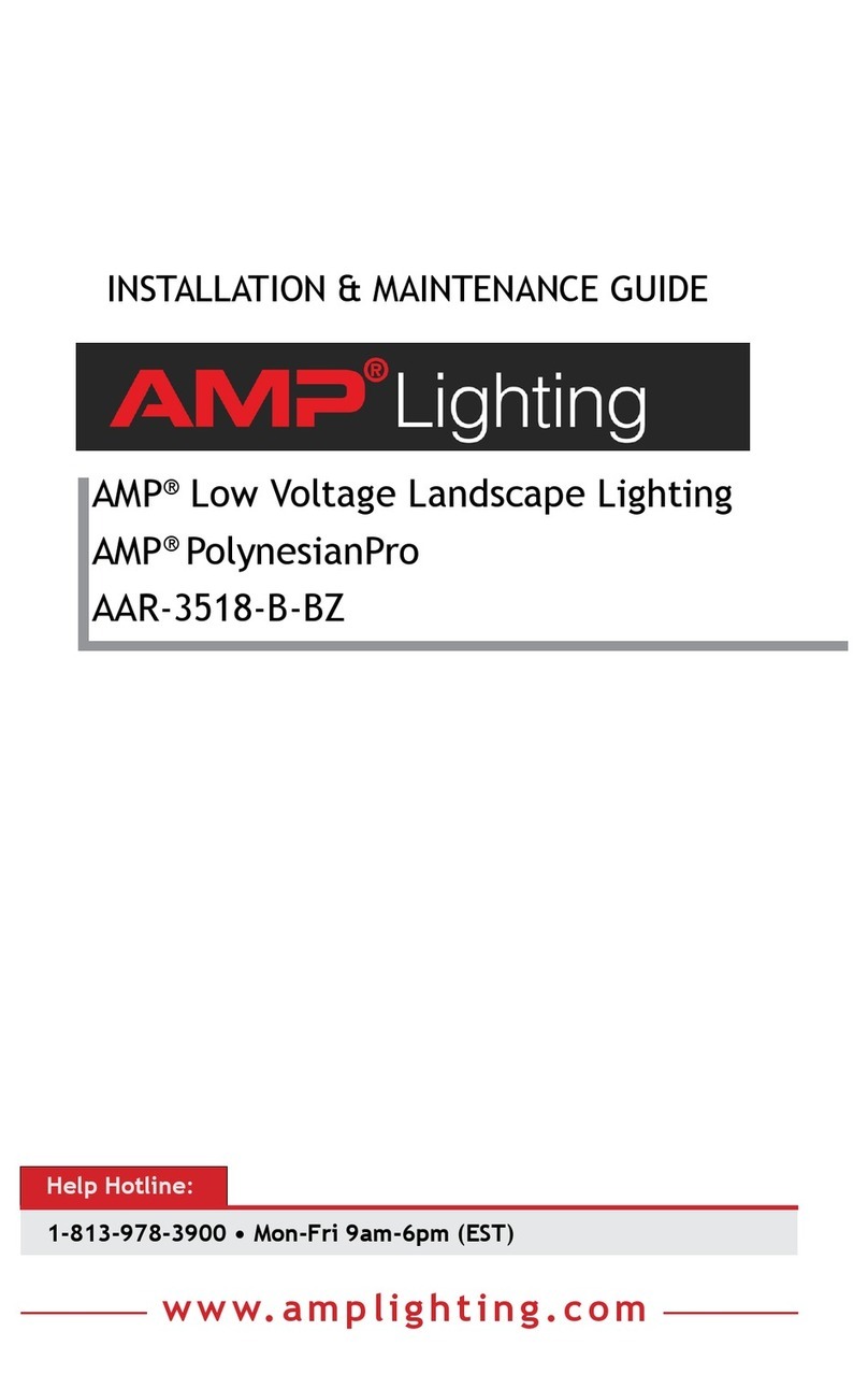 AMP Lighting PolynesianPro AAR-3518-B-BZ Operating and safety instructions
