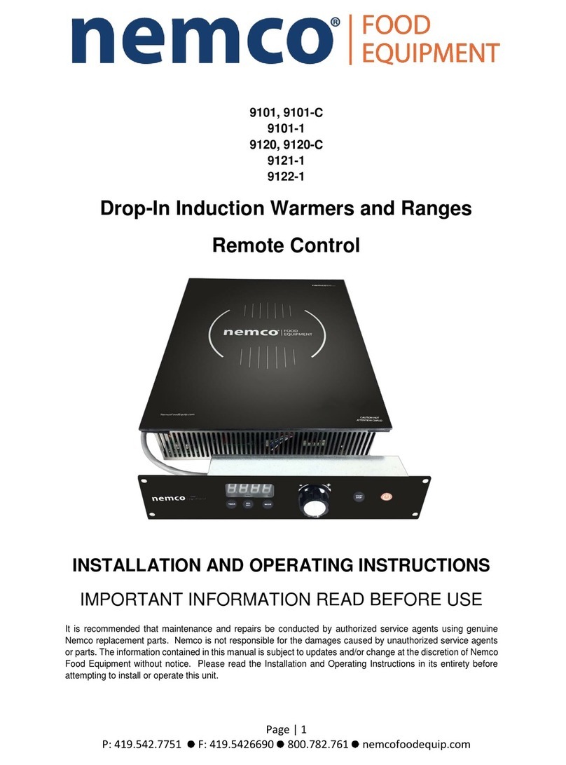 Nemco 9101-C Installation and operating instructions