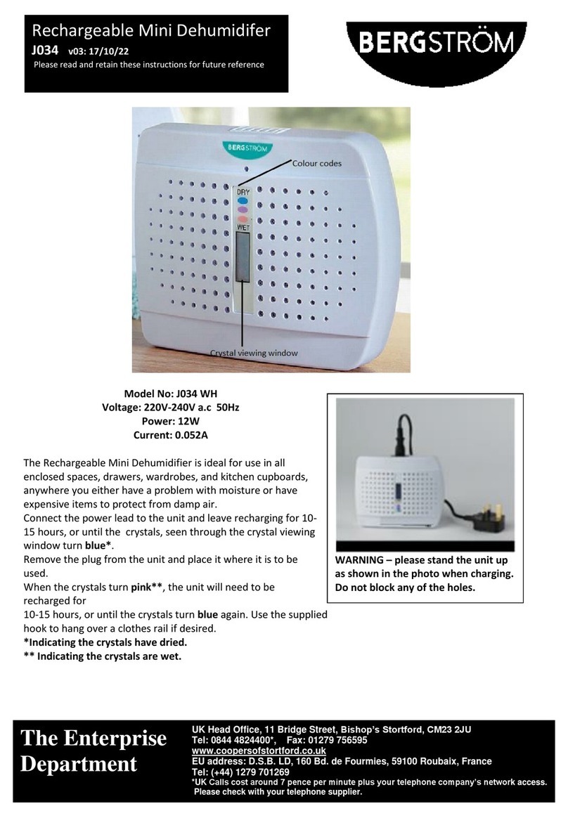 Bergstrom J034 quick start guide