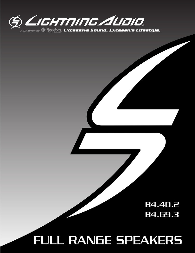 Rockford Fosgate Lightning Audio B4.40.2 User manual