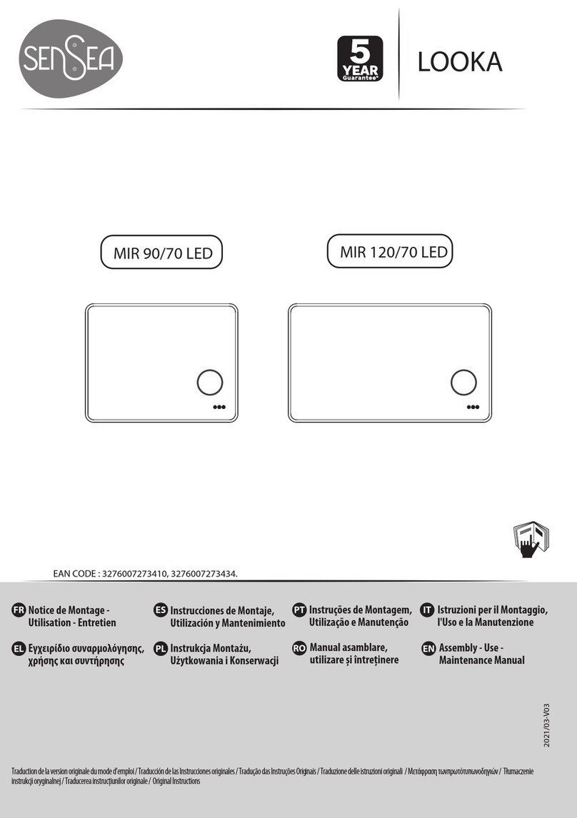 Sensea MIR 90/70 LED Assembly, Use, Maintenance Manual