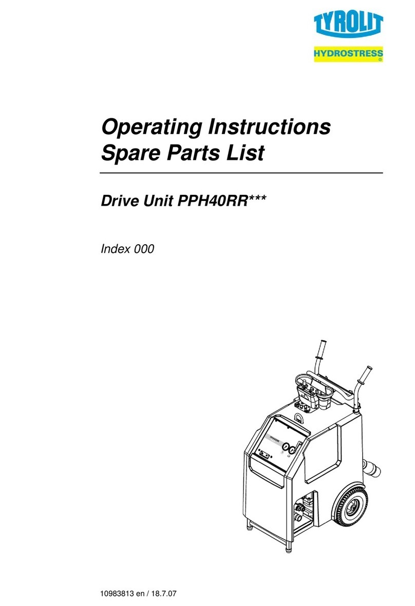 TYROLIT Hydrostress PPH40RR Series operating instructions TYROLIT Hydrostress PPH40RR Series operating instructions